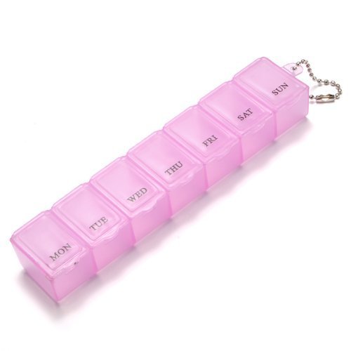TOOGOO(R) 1 Stueck 7 Tage Woechentlich Box Organizer Case Faecher Medizin Vitamin Lagerung Reisen - 3