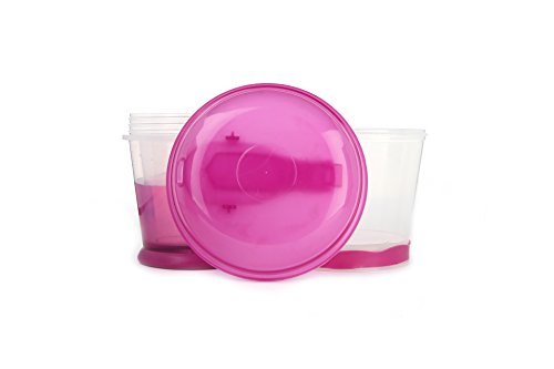 Müsli To Go Becher mit Milch-Kühlfach & Löffel, Müslibecher, Joghurtbehälter, Thermobecher, Müslidose – Lila - 3