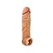 Produktbild YQQY Silikon Penis Manschette Penis Expander Dehnbar Silikon-Kondom VerzöGerte Ejakulation Aufrichtbare Verbesserung Stimulation Der Klitoris 16,5 cm Ø7Cm