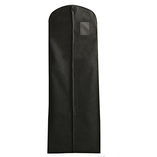 Extra breiter Kleidersack für Hochzeitskleider – Schwarz – 183 cm – Hangerworld - 2