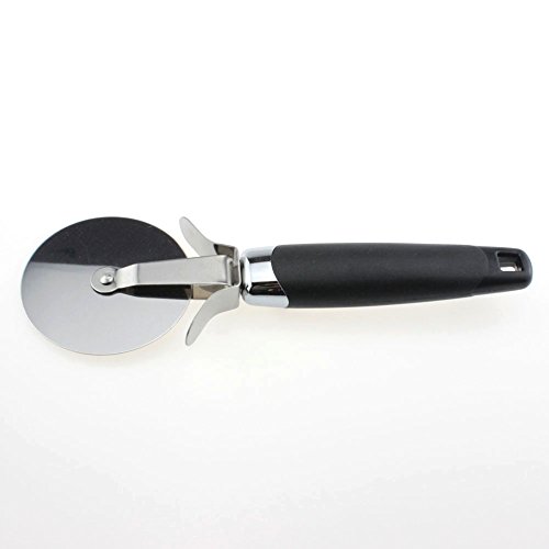 Pizzaschneider | Hochwertiges Pizzamesser aus Edelstahl, Spülmaschinenfester Teigschneider, Pizzaroller - 4