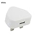 Price comparison product image Hunpta UK Plug Wall 3 Pin Plug Adaptor Charger Mains Power USB Ports For Phones (White)