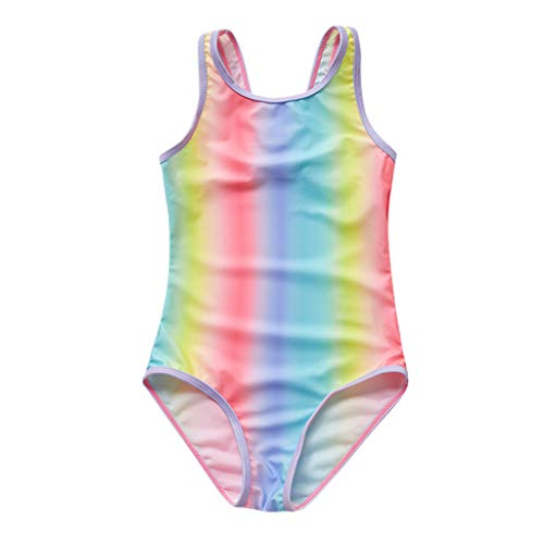 rainbow swimming costume