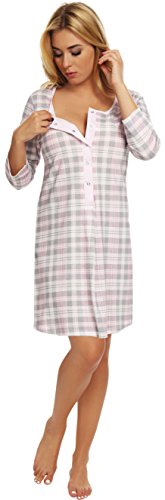 Italian Fashion IF Maternity Nightdress Atena (Pink, L)