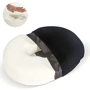METRON-Thick Donut Ring Cushion Pillow for Piles Hemorrhoid Coccyx Sciatic Nerve Pregnancy Tailbone Back Pain Fistula Prostate Post Natal Pain Relief Post Surgery Relief | Double Cover | pack of 1