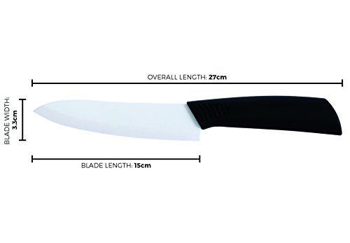 Keramik Kochmesser – extra scharf – 15cm Klinge – spülmaschinenfest – Precision Kitchenware - 5