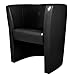 Produktbild FORTISLINE TOP Sessel Clubsessel Loungesessel Cocktailsessel Kunstleder Gazelle Schwarz W042 52