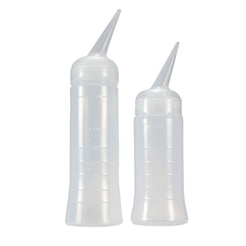 Attractive beauty 200ml Plastic Hair Styling Hairdress Tool Salon Applicator Measuring Bottle