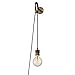 Produktbild DIY Wandleuchte Retro Kreativ Industrie Edison-Lampe, 2.0 Meter Kabel mit Stecker, Spiegelleuchte Nachttischlampe mit Schalter Loft Mode Wandlampe Esszimmer Bar Design Leuchte Messing E27 Fassung