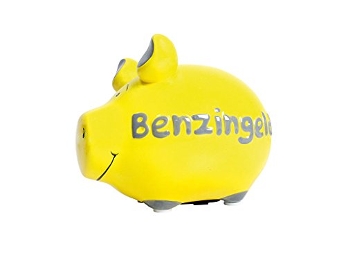 Sparschwein Benzingeld 12,5 x 9,7 cm gelb