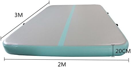 AEOR Inflatable Gymnastics Air Track Tumbling Mat for Home Training With Free Pump 3M/9.8’ Length (3M×2M×20CM)