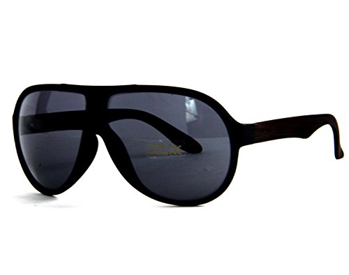 Preisvergleich Produktbild Nerd Pilotenbrille Herren Schwarz Matt Sonnenbrille Fliegerbrille 16891