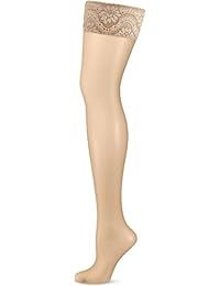 Kunert - Elegante Halterlose Strümpfe Mit Floralem Muster In Dekorativer Spitzen Optik