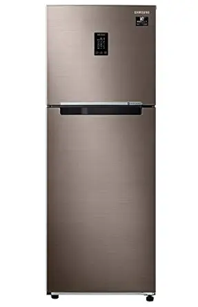 Samsung 314 L 2 Star Inverter Frost Free Double Door Refrigerator(RT34A4632DX/HL,LUXE Bronze)