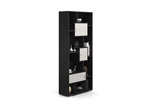 Forzza Bernard Book Shelf (Wenge and White)