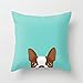 Produktbild Klotr Kissenbezug Red Boston Terrier Throw Pillow Case Cushion Cover 18 X 18 inches
