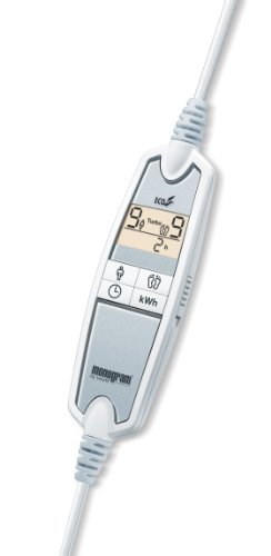 Monogram Luxurious Premium Heated Single Mattress Cover with Two Heat Zones