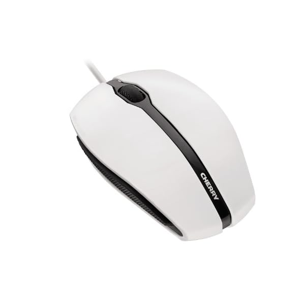 Cherry JM-0300 - Ratón USB, Óptico, PC/ordenador portátil, 1,8m, 100 mA, Blanco/Gris - Image 3