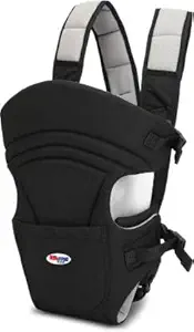 Chinmay Kids Baby Carrier Cum Kangaroo Bag Shoulder Belt Sling Backpack Baby Holding Strap Adjustable Carry Bag Baby Carrier Cum Kangaroo Bag (Black & Grey)