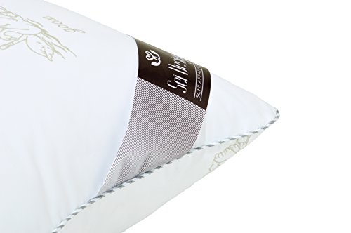 Mikrofaser Kopfkissen 80 x 80 Premium Qualität, extra weich und formstabil mit daunenähnlicher Füllstruktur SWAN. Füllung aus 100% hochqualitativen und silikonisierten Mikrofasern – hergestellt mit innovativster Technologie. Für Allergiker geeignet. - 6