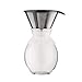 Produktbild Pour Over Bodum 11593-143B Kaffeebereiter mit Permanentfilter, 1,5 Liter, weiß-milchig (transparent), Filterkaffee, Kanne aus Borosilikatglas