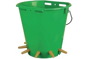 BYUP Cubo para poppatín de cordero, capacidad 8 litros con tetinas Farma