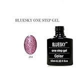 No se astilla o manchas Bluesky UV/LED esmalte de uñas de gel de One Step Número 284 brillante, VIOLETA