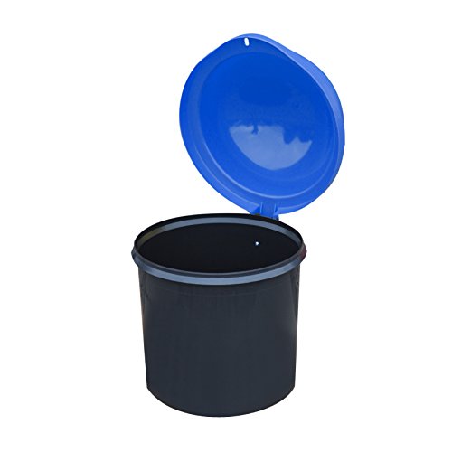 KUEFA DUO Mini – Wetterfester Mülleimer / Aufbewahrungsbehälter / Sammeltonne (Blau) - 2