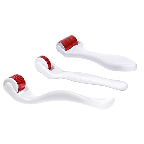 3er Set Derma Roller durch ZJchao – 3 Separate Roller verschiedener Needle, 1080, 1,5 mm / 540 mm, 1,0 mm / 240 mm, 0,5 mm. Hergestellt von sterilisierten Titanium * Safe, eine effektive Alternative zu einem Facelift * stimulieren Kollagen und Elastin * Entfernen Sie Narben und Dehnungsstreifen * verhindern oder rückgängig Haar Loss * Reduziert schlaffe, Altersflecken, Sonnenschäden und andere Zeichen des Alterns - 8