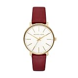 Michael Kors Women's Pyper Watch, 38mm, Yellow Gold/Brown, One Size