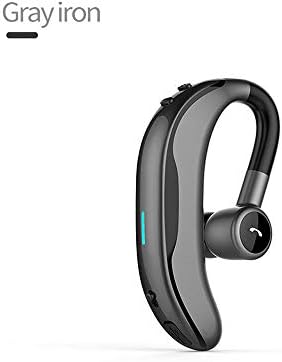 LEENP Wireless Bluetooth Headset, Stereo Bluetooth Headphones Bone Conduction Earbuds, Hanging-ear Music Earpiece, Earphones for Business Work/Car Driving/Travel/Outdoors Sports,Gray