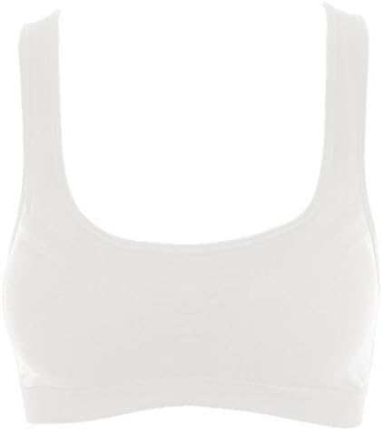 JFIN Women's Wirefree Sports Bra Polyester Blend Freedom Seamless Blue Pro Indy,White-M