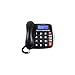 Produktbild THOMSON th-525fblk Analog schwarz analoges Systemtelefon, Desktop, Schwarz, Blau, Telefon (RJ-11)