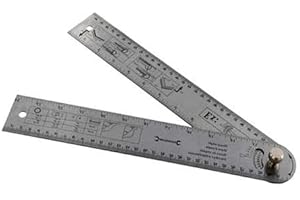 BARGAINWORLDUK Angle Protractor Rule Engineering 600mm measurement degree angle Measure U79