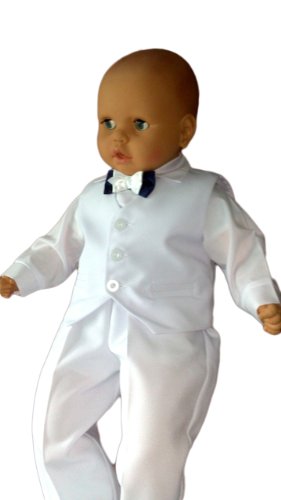 Kika Baby Boys' Christening Gown White white -  White - white - 3-6 Months