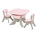Produktbild Tische CJC Tabelle Stuhl Einstellen, Süß Modisch Robust, Kind Kinder Kinder, Mini Möbel, Spielen Lernen Schreibtisch Kindergarten (Farbe : Pink, größe : 1 Table+2 Chair)