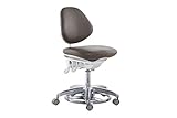 First Dental Imported Sewn PU Fabric Doctor's Chair Foot controlled Dental Medical Chair Dynamic Stool DS-FC