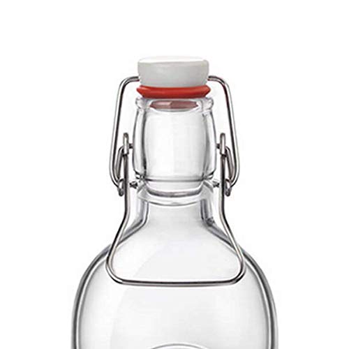 Bormioli Rocco 0035022 Botella 1.2L Transparente Jarra, cántaro y Botella - jarras, cántaros y Botellas (Botella, Transparente, Vidrio, Alrededor, Tapa abatible, Italia)