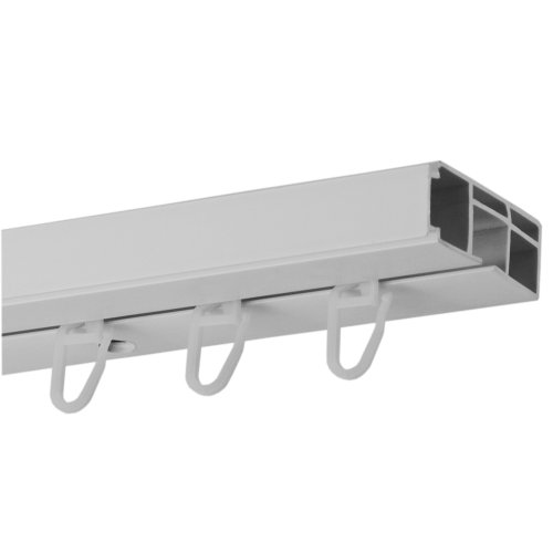 Liedeco Vorhangschiene, Gardinenschiene 150 cm 2 läufig - 2