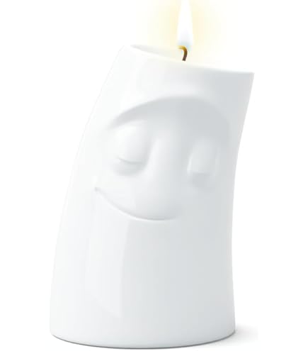 FIFTYEIGHT PRODUCTS Petit Vase Avec 2 Ouvertures Kess (porcelaine, 253 G, Blanc, Fabriqué En Allemagne