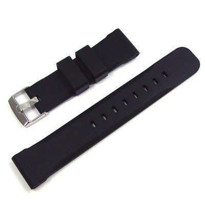 Original WCC Uhrenarmband Kautschuk (schwarz) Dornschliee Bandansto 22 mm der Marke WCC