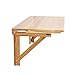 Produktbild PENGFEI Wandtisch Klappbar Wandklapptisch Schreibtische Faltbar Computertisch Tragbar Küchenarbeitsplatte Schreibtisch, 2 Größen (Farbe : Holzfarbe, größe : 70X40CM)