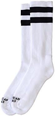 American Socks Kids Old School Mid High Retro Skate Roller Derb - UK 12-3 (Kids)