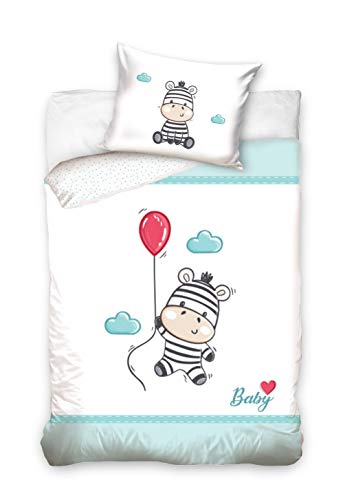 DHestia - Juego de Funda Nórdica 100% Algodón Natural para Cuna de Bebé. Apto Cunas de 60x120 o 70x140 - BABY191005