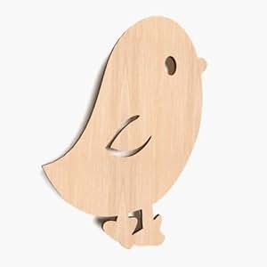 10x Vogel blank Form Holz Vogel Basteln Malen Dekoration Wohnen
