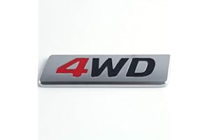 FOTCUS Graven 3D Chrom-Metall-Aufkleber 4WD Emblem 4x4 Abzeichen Auto Styling für Honda CRV Accord Civic Suzuki Grand Vitara Swift SX4, FTS-93F774CDF72409A34D174FD79BBB49C4, rot