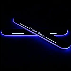 SDR Car Door LED Side Scuff Plate Foot Steps for Chevrolet Beat New (Customized As Per Car Name)