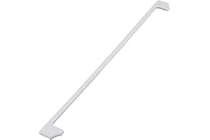 VIOKS Barra de sujeción para placas de cristal, color blanco, repuesto para Beko 4851900100 766251345, tira de plástico, para placa de cristal, parte superior de frigorífico, congelador