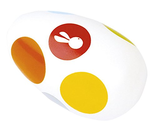 Preisvergleich Produktbild Janod Holzspielzeug - Kinder Instrument Rassel 1 Ei Schüttelei - Konfetti Design - Musikinstrument, 5 x 7cm, Mehrfarbig