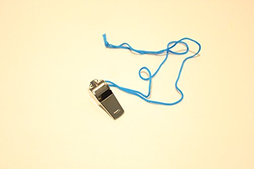 10 Trillerpfeifen aus Metall mit Kordel Pfeife Schiedsrichter Mitgebsel Kindergeburtstag - 2